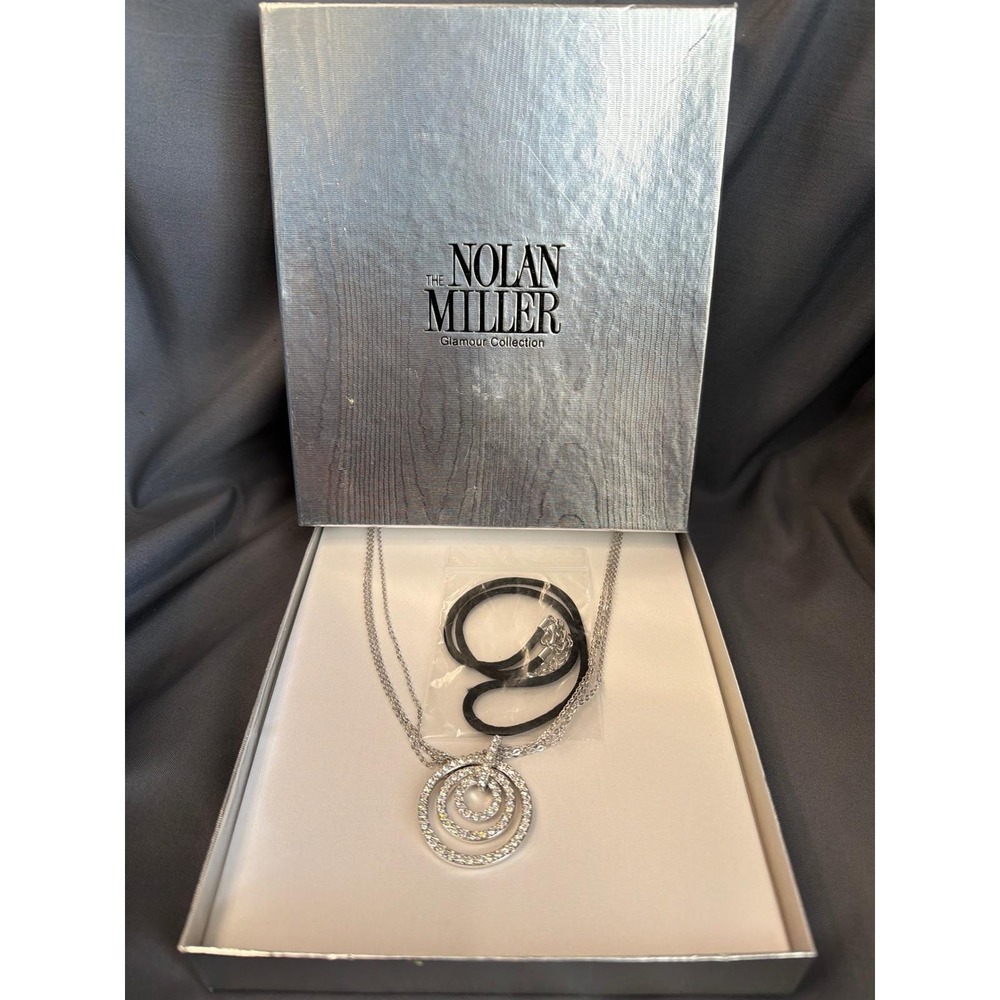 Nolan Miller Glamour Collection Crystal Triple Circle Necklace J01308